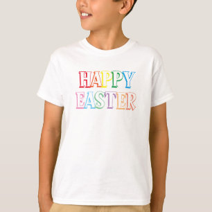 T-shirt Joyeux et coloré Happy Greeting Typographie T-Shir