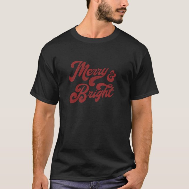 T-shirt Joyeux Et Festif Branché (Devant)