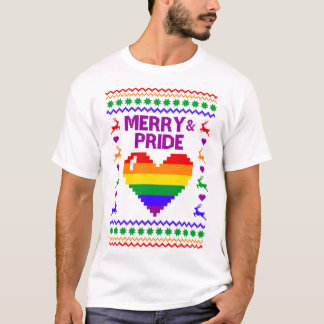 T-shirt Joyeux Et Fierté LGBT Doux laid