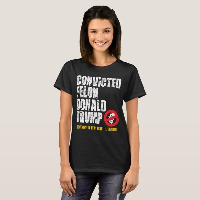 T-shirt Joyeux Felon's Day Donald Trump (Devant entier)