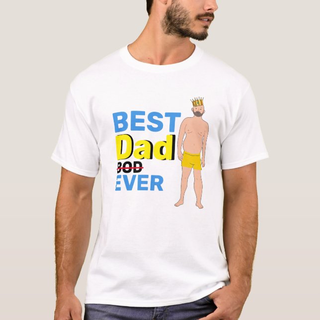 T-shirt Joyeux Fête des pères papa cadeau de corps (Devant)