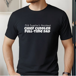 T-shirt Joyeux Fête des Premiers Pères noir blanc lettre h
