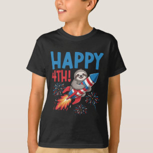 T-shirt Joyeux feu d'artifice de fusées 4 juillet American