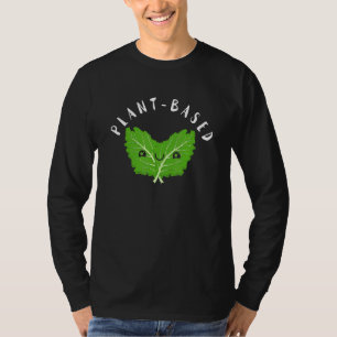 T-shirt Joyeux Feuilles Plante Kale Go Vegan