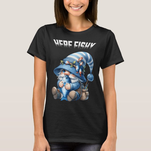 T-shirt Joyeux Fishmas drôle de pêche de Noël (Devant)