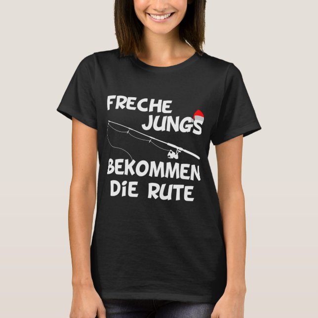 T-shirt Joyeux Fishmas vilain pull de Noël drôle de pêche (Devant)