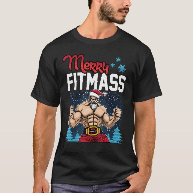 T-shirt Joyeux Fitmass - Entraîneur De Gymnastique Drôle B (Devant)