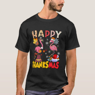 T-shirt Joyeux Flamant rose de Noël de Thanksgiving MerciM