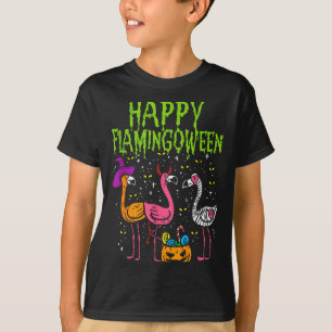 T-shirt Joyeux Flamingoween Y Flamants Drôle de Cos d'Hall