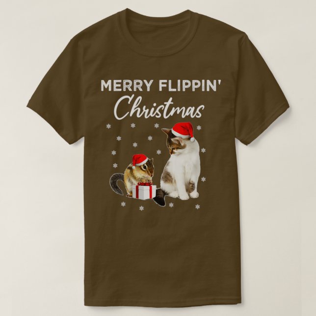 T-shirt Joyeux Flippin Noël drôle cadeau de noël T (Design devant)