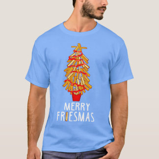 T-shirt Joyeux Friesmas Fries cadeau de l'amoureux