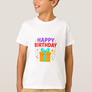 T-shirt Joyeux gâteau d'anniversaire Graphic