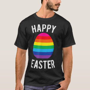 T-shirt Joyeux Gay pride de Pâques Rainbow Egg amusant 
