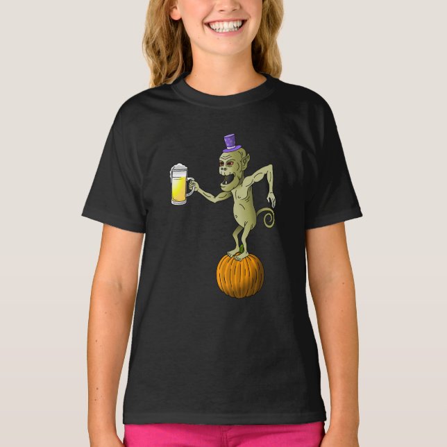 T-shirt Joyeux Ghoul d'Halloween (Devant)