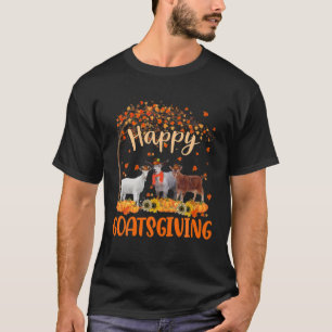 T-shirt Joyeux Goatsgiving mignon Thanksgiving Chèvre Prop