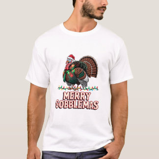 T-shirt Joyeux Gobblemas Drôle de Dinde Fête Humour