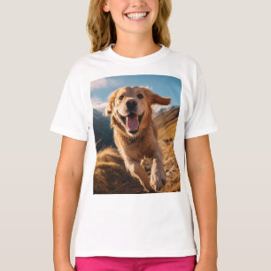 T-shirt Joyeux Golden Retriever en cours