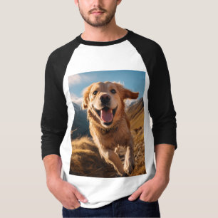 T-shirt Joyeux Golden Retriever en cours
