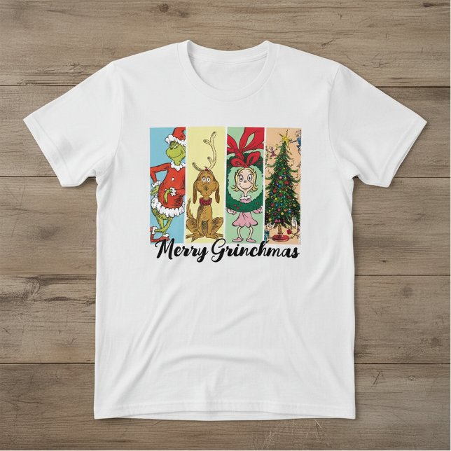 T-shirt Joyeux Grinchmas Collage de Fêtes (Créateur téléchargé)