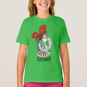 T-shirt Joyeux Grinchmas Wreath Grinch