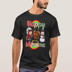 T-shirt Joyeux Hallothanksmas Citations Sorcière Turquie S