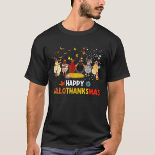 T-shirt Joyeux Hallothanksmas Costume Poulet Halloween La