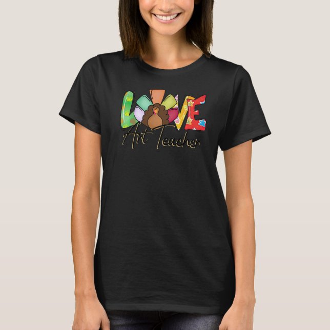 T-shirt Joyeux Hallothanksmas Enseignant Aimer Thanksgivin (Devant)