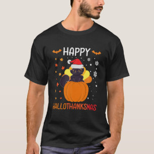 T-shirt Joyeux Hallothanksmas Fête Domestique Propriétai