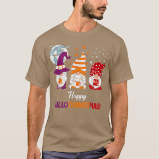 T-shirt Joyeux Hallothanksmas Halloween Thanksgiving Chris
