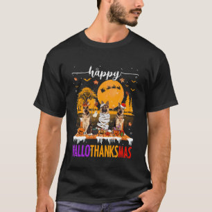 T-shirt Joyeux Hallothanksmas Halloween Xmas Berger Allema