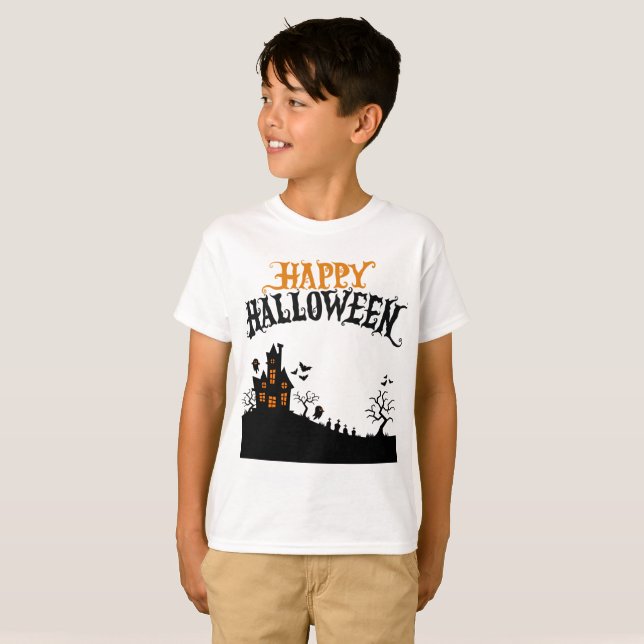 T-shirt Joyeux Halloween (Devant entier)