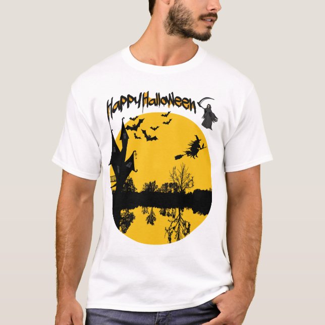 t-shirt joyeux halloween (Devant)