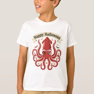 T-shirt Joyeux Halloween Calmar Géant