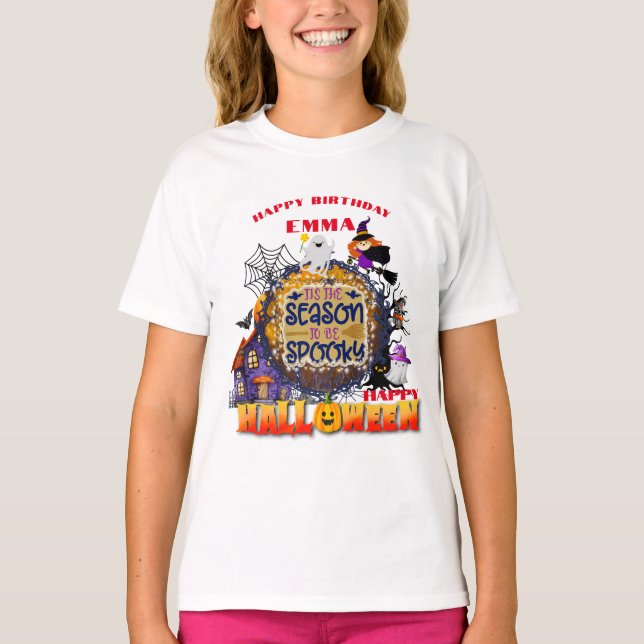 T-shirt Joyeux Halloween C'est la saison effrayante de cél (Devant)