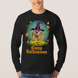 T-shirt Joyeux Halloween Chien Cocker Spaniel Américain Ci