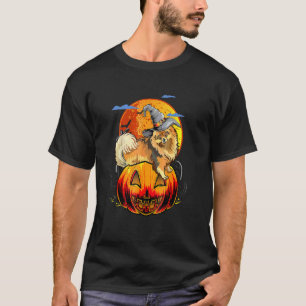 T-shirt Joyeux Halloween Chiens Pomeranian Halloween