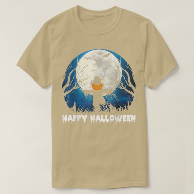 T-shirt Joyeux Halloween Citrouille Automne Vacances Autom (Design devant)