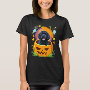 T-shirt Joyeux Halloween Citrouille Chien d'Eau Portugais 