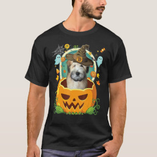 T-shirt Joyeux Halloween Citrouille Terrier Wheaten Chien