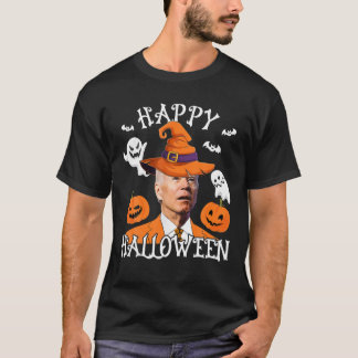 T-shirt Joyeux Halloween Confus Anti Joe Biden Hommes Femm
