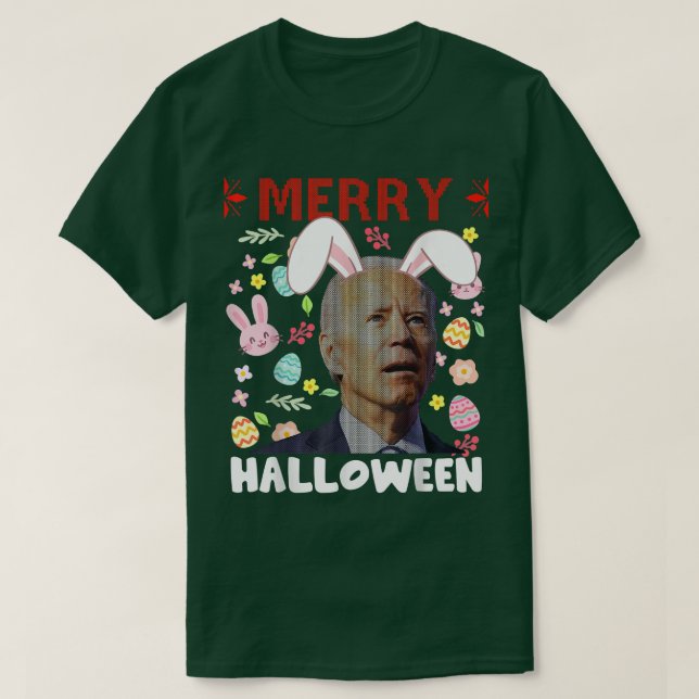 T-shirt Joyeux Halloween Confus Joe Biden Bunny Pâques de  (Design devant)
