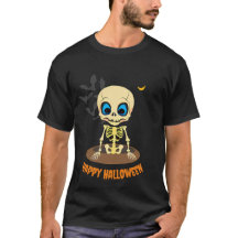 Joyeux Halloween Cute Kawaii Skeleton