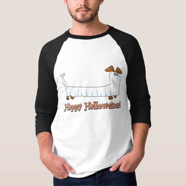 T-shirt Joyeux Halloween Dachshund (Devant)