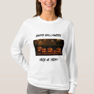 T-shirt Joyeux Halloween, de mignons Citrouilles sculptés