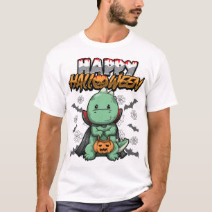 T-shirt Joyeux Halloween Dragon déguisé