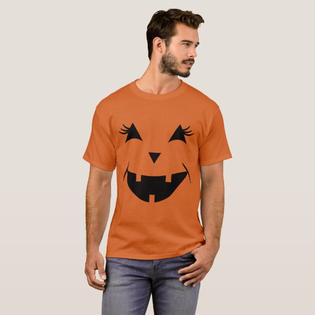 T-shirt joyeux halloween drôle cool citrouille (Devant entier)