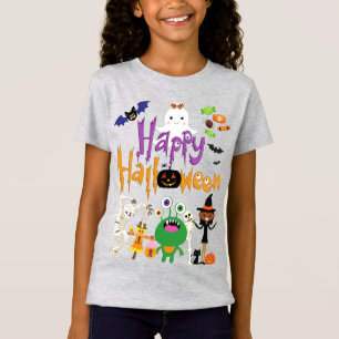 T-Shirt Joyeux Halloween Enfants mignonnes et Éffrayants
