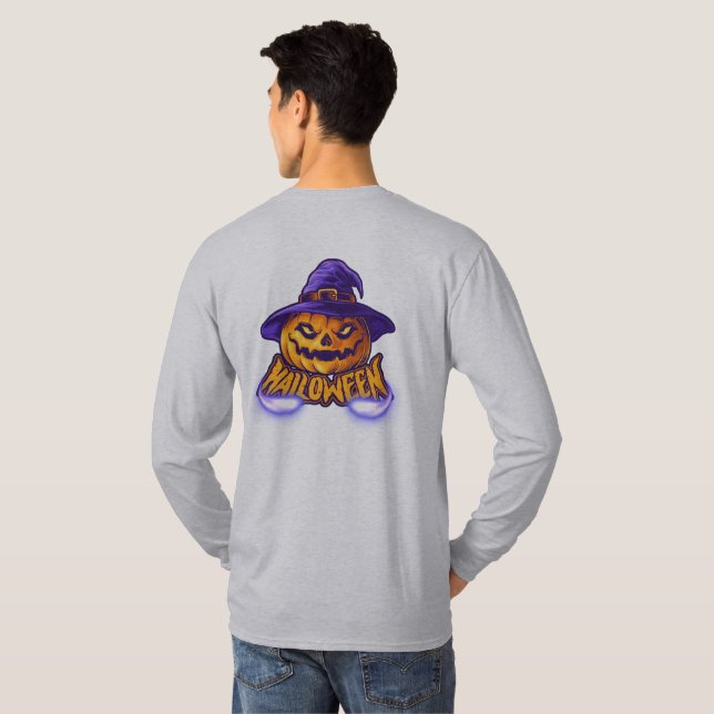 T-shirt Joyeux Halloween Épouvantable Jack (Dos entier)