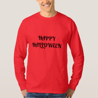 T-shirt Joyeux Halloween Femme Orange Noir
