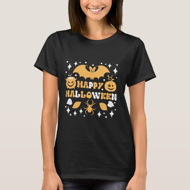 T-shirt Joyeux Halloween Femmes  (Devant)